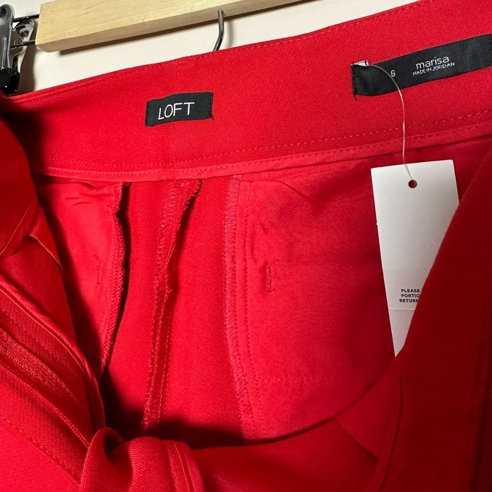 CLEARANCE! Red LOFT Marisa Trousers Size 6 NWT - Picture 5 of 5